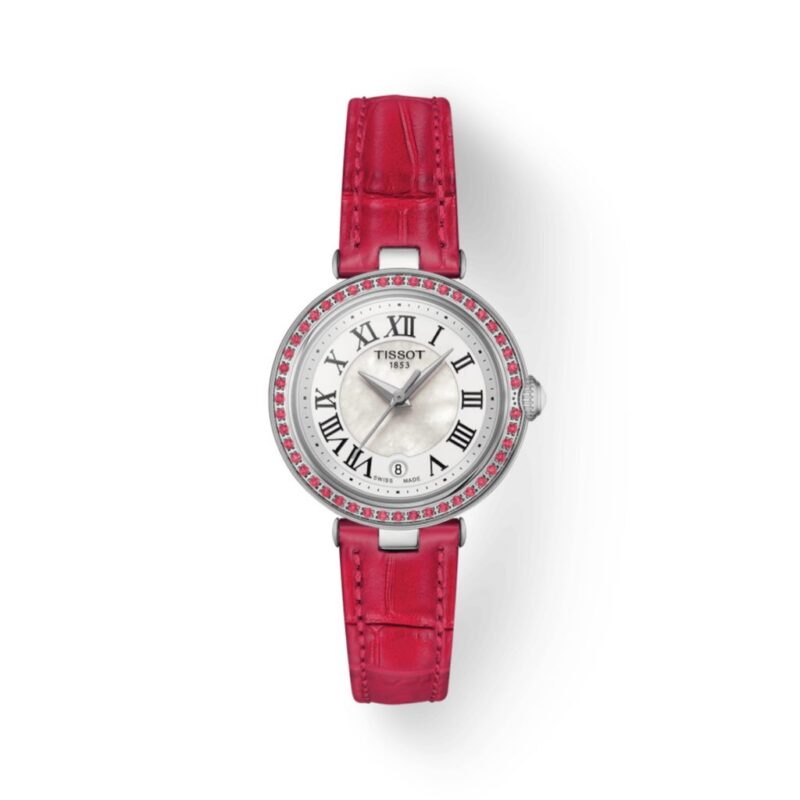 Tissot Bellissima Women's 26mm Red Crystal-Set Watch (T126.010.66.113.00) Tissot Bellissima Women's 26mm Red Crystal-Set Watch (T126.010.66.113.00)