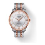 Tissot Men's Chemin Des Tourelles 42mm Two-Tone Rose Gold and Silver Watch (T139.407.22.038.00)