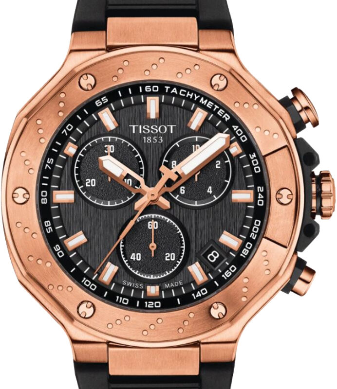 Tissot Men's Chronograph 45mm Rose Gold Watch (T141.417.37.051.00)