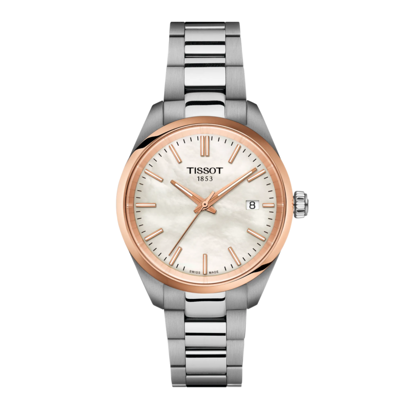 Tissot Women's 34mm Two-Tone Rose Gold and Silver Watch (T150.210.21.111.00) Tissot Women's 34mm Two-Tone Rose Gold and Silver Watch (T150.210.21.111.00)