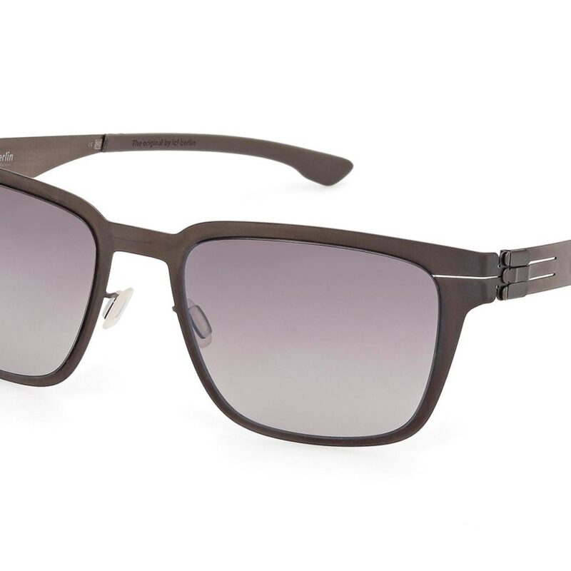 Ic!berlin Men's TANNER IC0018 Graphite/Warm Grey Storm Grey Sunglasses Ic!berlin Men's TANNER IC0018 Graphite/Warm Grey Storm Grey Sunglasses