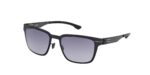 Ic!berlin Men's TANNER IC0018 Black/Black To Grey Sunglasses