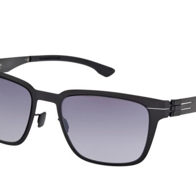 Ic!berlin Men's TANNER IC0018 Black/Black To Grey Sunglasses
