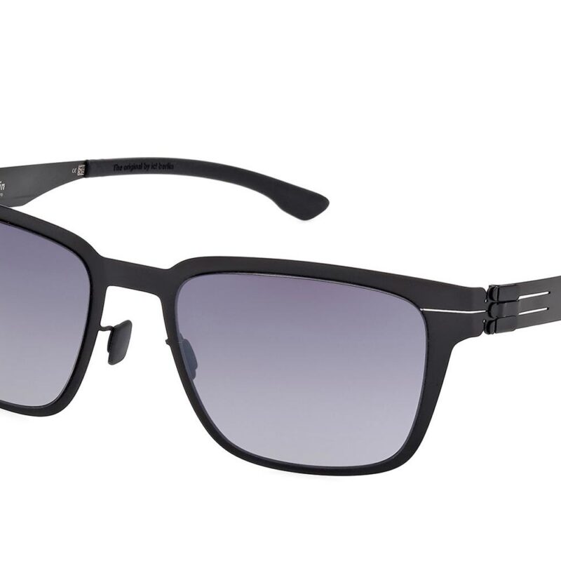 Ic!berlin Men's TANNER IC0018 Black/Black To Grey Sunglasses Ic!berlin Men's TANNER IC0018 Black/Black To Grey Sunglasses