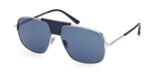 Tom Ford Men's TEX FT 1096 Shiny Palladium/Blue Sunglasses