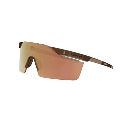 Tag Heuer Men's TH40013I Transparent Brown/Solid Orange Mirror Sunglasses