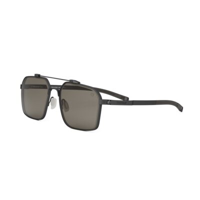 Tag Heuer Men's TH40026U Dark Ruthenium/Solid Smoke Lens Sunglasses