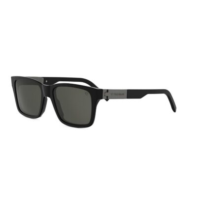 Tag Heuer Men's TH40057I Black/Solid Smoke Sunglasses