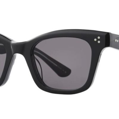 Garrett Leight Men's THOMPSON SUN Black/Black Currant Sunglasses