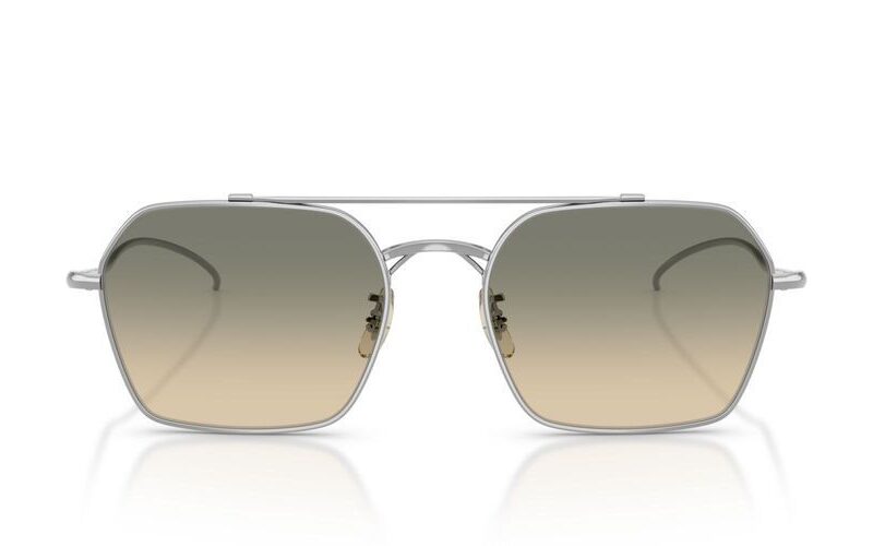 Oliver Peoples Unisex TK-15 OV 1365ST Silver/Enoki Shaded Photocromic Sunglasses