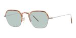 Oliver Peoples TK-7 OV 1291T Shiny Silver Havana/Light Blue Eyeglasses