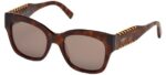 Tod's Women's TO 0193 Light Havana/Brown Sunglasses