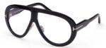 Tom Ford Men's TROY FT 0836 Black Gold/Uva Uvb Transparent Protection Lenses Sunglasses