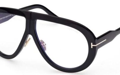 Tom Ford Men's TROY FT 0836 Black Gold/Uva Uvb Transparent Protection Lenses Sunglasses