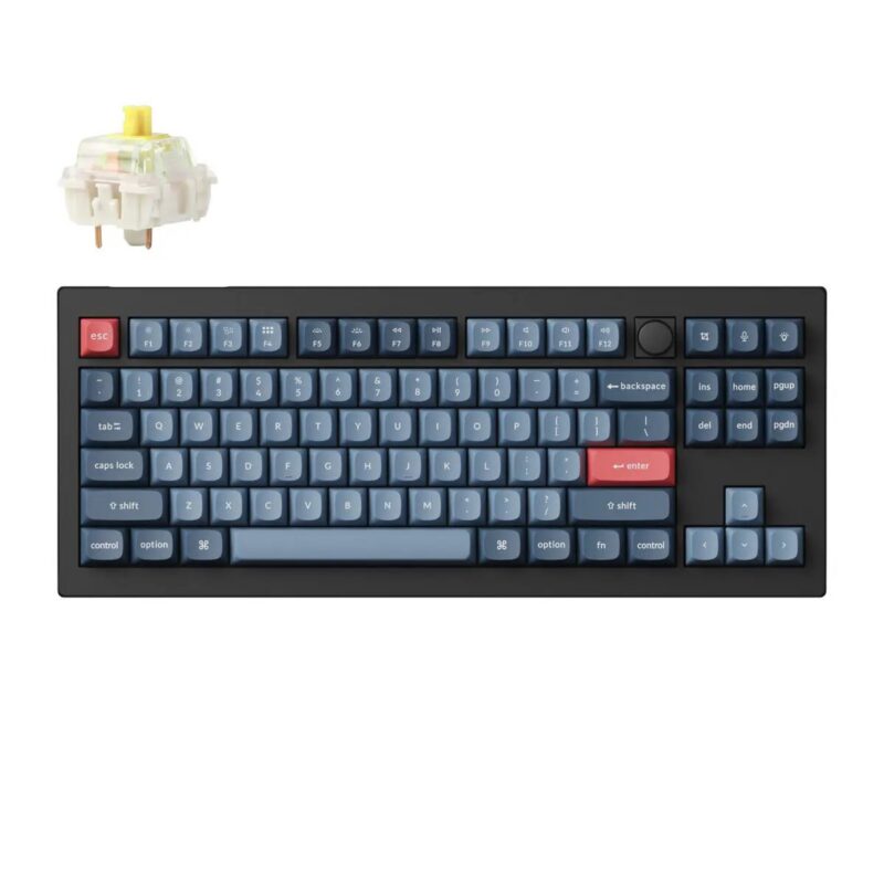 V3M-D4_Keychron-V3-Max-QMK-VIA-80-Wireless-Custom-Mechanical-Keyboard-Banana-Switch-–-Carbon-Black_wr_01a Keychron V3 Max QMK/VIA 80% Wireless Custom Mechanical Keyboard (Banana Switch) – Carbon Black