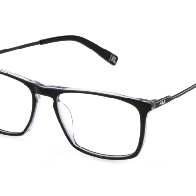 Fila Men's VFI538V Black Grey Eyeglasses