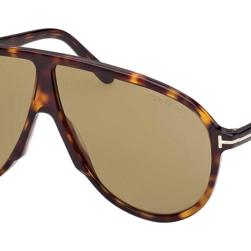Tom Ford Men's VLADIMIR FT1211 Dark Havana/Green Sunglasses