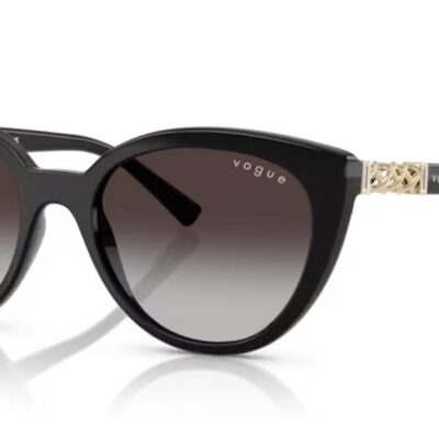 Vogue Women's VO 5634SB Black/Grey Shaded Sunglasses