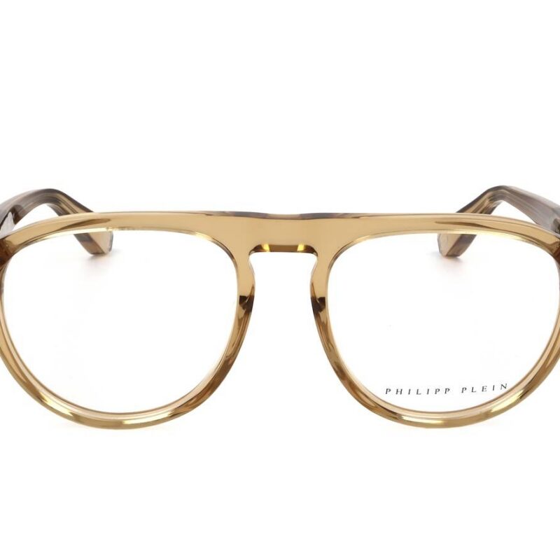 PHILIPP PLEIN VPP016M SHINY TRANSPARENT BEIGE Men's Eyeglasses PHILIPP PLEIN VPP016M SHINY TRANSPARENT BEIGE Men's Eyeglasses