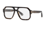 Philipp Plein Men's VPP148M Havana Eyeglasses