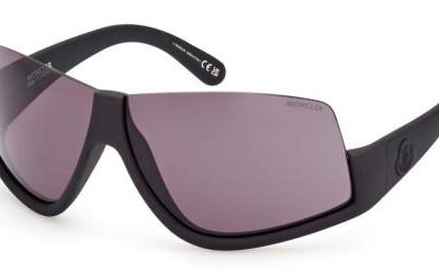 Moncler Men's VYZER ML0269 Shiny Black/Dark Grey Sunglasses