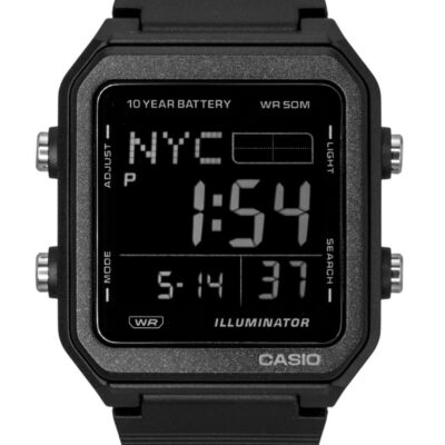 Casio Digital Resin Strap Quartz W-221H-1BV Unisex Watch