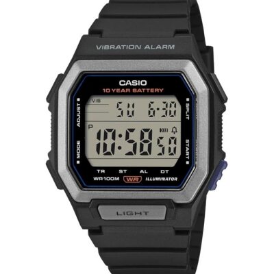 CASIO COLLECTION ILLUMINATOR 10 YEARS BATTERY - BLACK