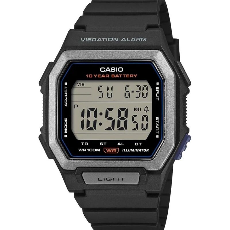 CASIO COLLECTION ILLUMINATOR 10 YEARS BATTERY - BLACK