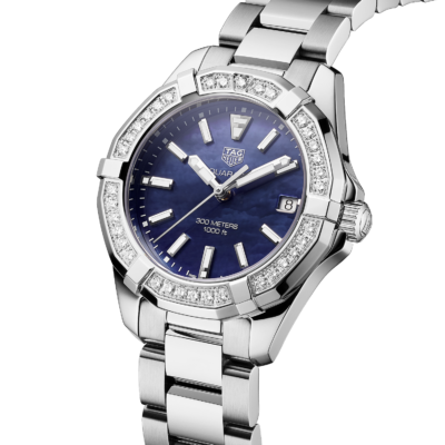 TAG Heuer Men's Aquaracer Silver Stainless Steel Watch (WAY131N.BA0748)