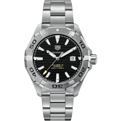 TAG Heuer Men's Aquaracer Silver Stainless Steel Watch (WAY2010.BA0927)