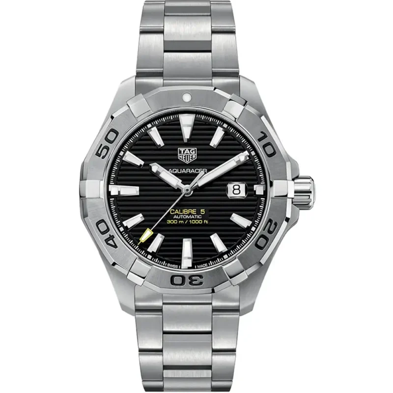 TAG Heuer Men's Aquaracer Silver Stainless Steel Watch (WAY2010.BA0927)