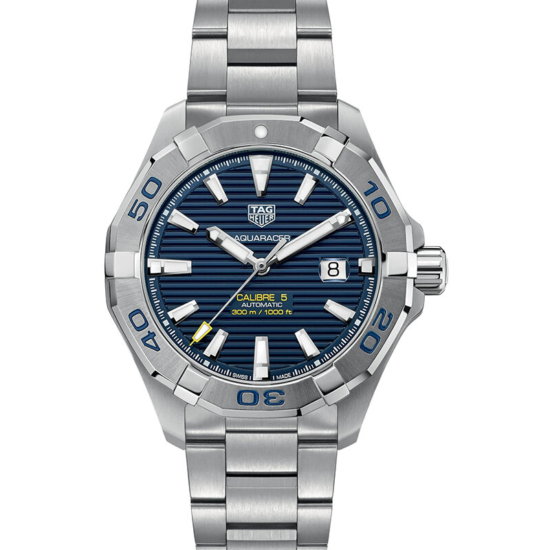 TAG Heuer Men's Aquaracer Silver Stainless Steel Watch (WAY2012.BA0927)