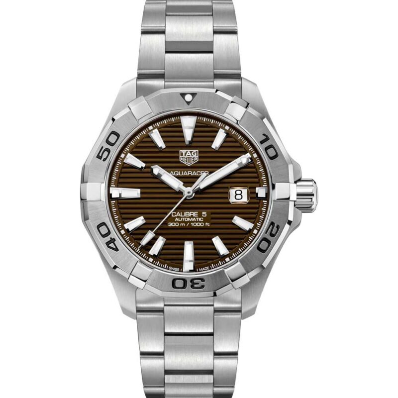 TAG Heuer Men's Aquaracer Silver Stainless Steel Watch (WAY2018.BA0927)