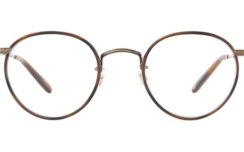 Garrett Leight Unisex WILSON Demi Blonde-Brushed Gold-True Demi Eyeglasses