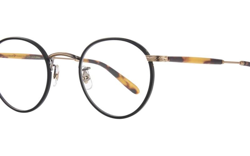 Garrett Leight Men's WILSON Matte Black-Matte Spotted Tortoise Eyeglasses Garrett Leight Men's WILSON Matte Black-Matte Spotted Tortoise Eyeglasses