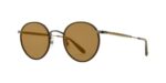 Garrett Leight Men's WILSON SUN Olive-Pewter/Semi-Flat Pure Maple Sunglasses