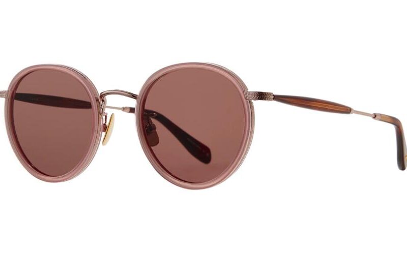 Garrett Leight Men's WILSON X SUN Desert Rose-Copper/Semi-Flat Pure Rosewood Sunglasses Garrett Leight Men's WILSON X SUN Desert Rose-Copper/Semi-Flat Pure Rosewood Sunglasses