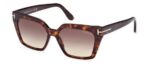 Tom Ford Women's WINONA FT 1030 Dark Havana/Light Brown Shaded Sunglasses