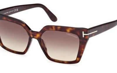Tom Ford Women's WINONA FT 1030 Dark Havana/Light Brown Shaded Sunglasses