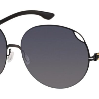 Ic!berlin Men's YULINA T. Black/Grey Sunglasses