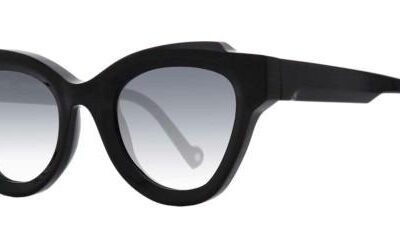 Ophy Women's ZAHA Shiny Black/Grey Shaded Sunglasses