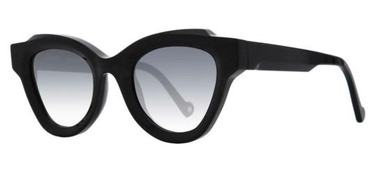 Ophy Women's ZAHA Shiny Black/Grey Shaded Sunglasses Ophy Women's ZAHA Shiny Black/Grey Shaded Sunglasses