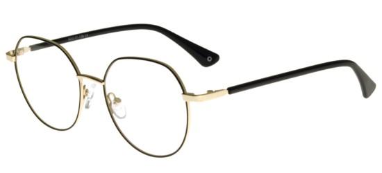 Zerone Five Women's ZO 916 Shiny Black Gold Eyeglasses Zerone Five Women's ZO 916 Shiny Black Gold Eyeglasses