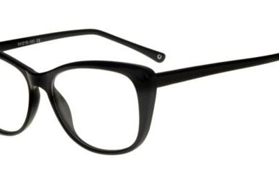Zerone Five Women's ZO CP129 Shiny Black Eyeglasses