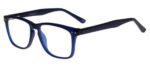 Zerone Five Men's ZO CP136 Matte Blue Eyeglasses