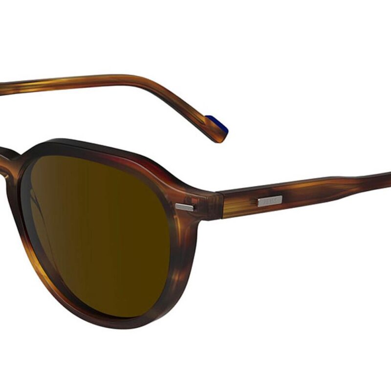 Zeiss ZS24543S Striped Brown/Brown Sunglasses