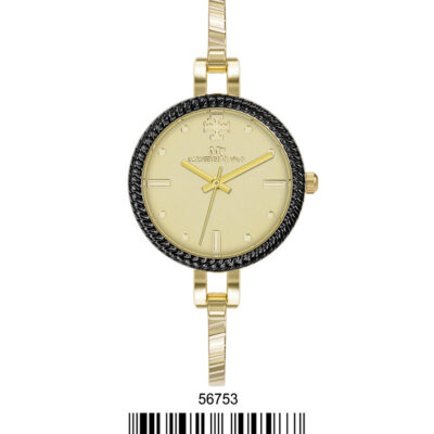 DACQA Bangle Watch – Gold/Black