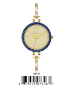 DACQA Bangle Watch – Gold/Blue