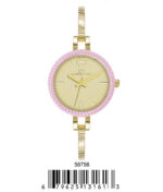 DACQA Bangle Watch – Gold/Pink