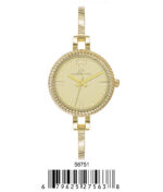 DACQA Bangle Watch – Gold/Pink